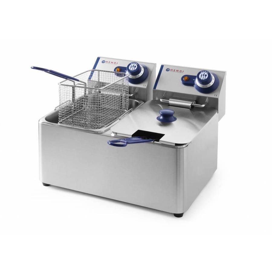 Friteuse blue line 2x8 Litres | 470x420x(H)330 mm | jusqu’à 190°C