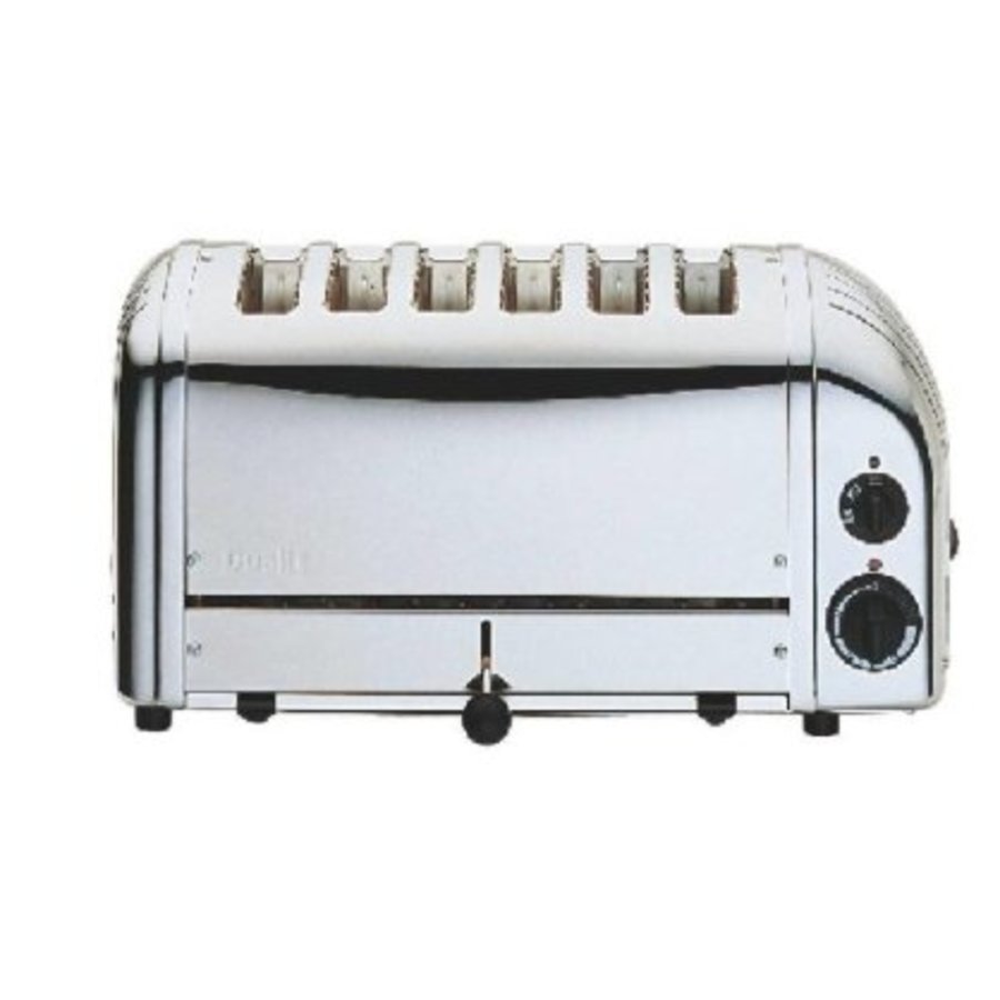 Grille-pain 6 tranches inox Vario | 210(h) x 460(l) x 220(p)mm | 3 kW