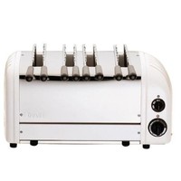 Toaster à sandwich 4 fentes blanc | 210(h) x 460(l) x 220(p)mm | 2,7 kW