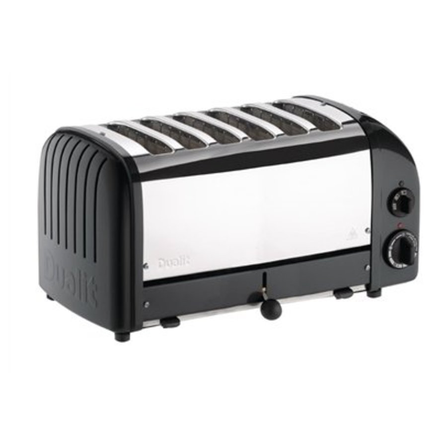 Grille-pain 6 tranches noir Vario | 210(h) x 460(l) x 220(p)mm | 3 kW