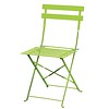 Bolero Chaises de terrasse | Verte l Acier l 800(H) x 387(L) x 471(P)mm l En lot de 2