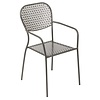 Bolero Fauteuils bistro | acier gris | 950 x 550 x 580 mm |