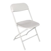 Chaises pliantes | blanches  | Lot de 10 |