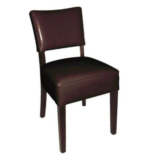  Bolero Chaises confortables en simili cuir marron foncé 