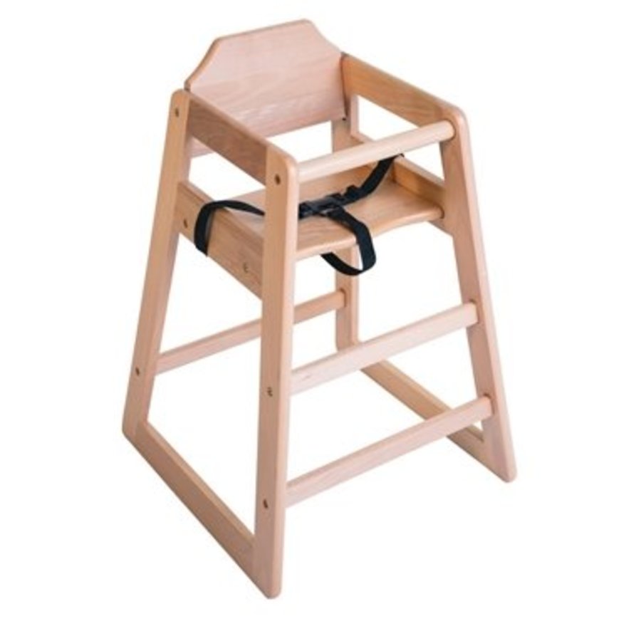 Chaise haute en bois Bolero finition naturelle