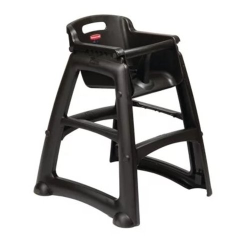  Rubbermaid Chaise haute très robuste noire 