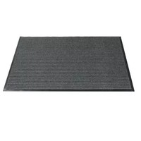 Grand tapis d'entrée gris antidérapant 90(l)x150(L)cm