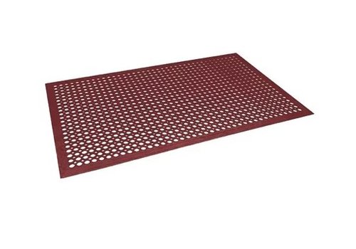  Bolero Tapis en caoutchouc anti-fatigue rouge 