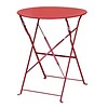 Bolero Table de terrasse en acier poudré rouge 71(H)x59,5(Ø)cm