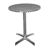 Bolero Table à plateau basculant en acier inoxydable 60x72cm