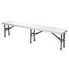 Bartscher Banc Party | Pliable blanc 184x29,5x44cm