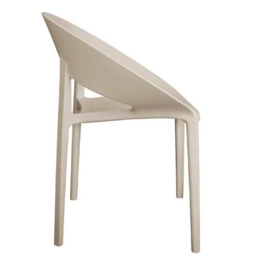 Chaise enveloppante en PP  beige lot de 4