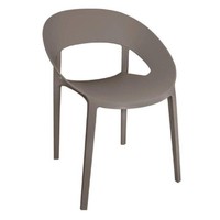 Chaise enveloppante en PP café lot de 4