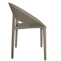 Chaise enveloppante en PP café lot de 4