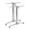 Bolero Pied de table double aluminium | 673(H) x 590(L) x 590(P)mm