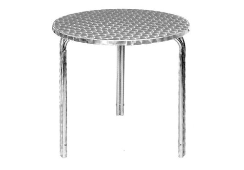  Bolero Table bistro ronde empilable inox et alu 72(H)x60(Ø)cm 