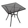 Bolero Table bistro carrée en acier ajouré noire 71x70x70cm