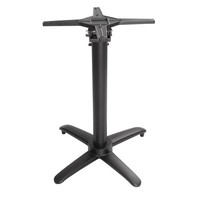 Pied de table basculant en aluminium noir