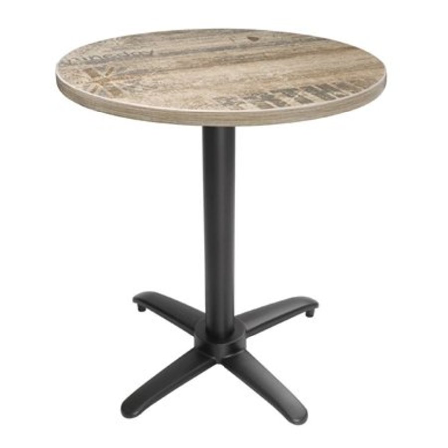 Pied de table basculant en aluminium noir