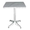 Bolero Table bistro carrée acier et alu 72x60x60cm