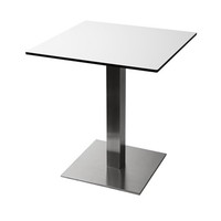 Pied de table carré inox