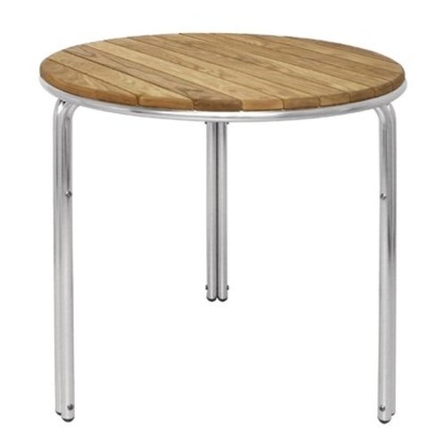  Bolero Table ronde en frêne et aluminium 600mm 