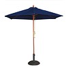 Bolero Parasol rond | bleu marine l 2,5m | Bois et polyester