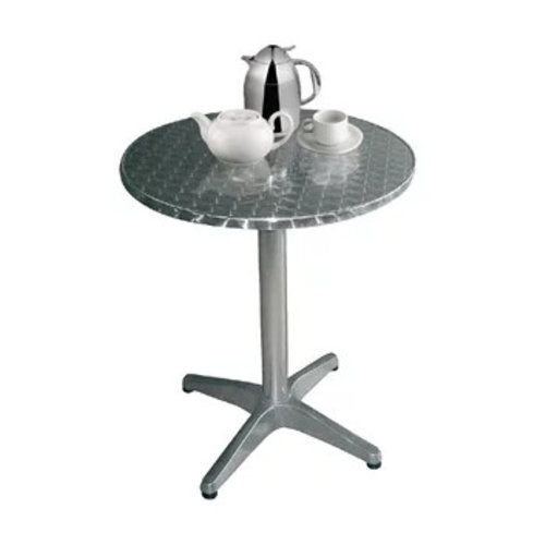  Bolero Table bistro ronde acier inox et alu 720(H) x 800(Ø)mm 