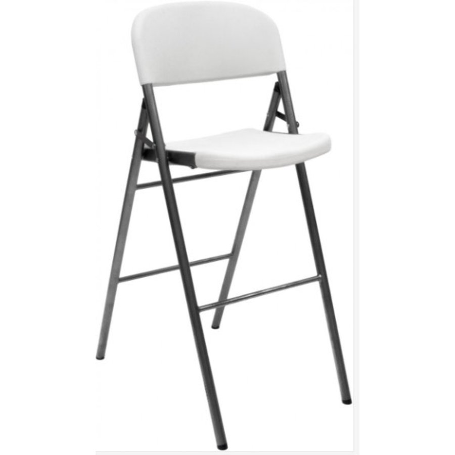 Tabouret de bar modèle Grenade en plastique blanc  l L475 x l680 x H 1090