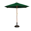 Bolero Parasol rond l Vert l 2,5m l Bois et tissu