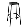 Bolero Tabouret haut | Métal | Gris | Assise en métal |  780(H) x 400(L) x 400(P) mm l Lot de 4