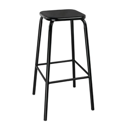  Bolero Tabouret haut | Métal | Gris | Assise en métal |  780(H) x 400(L) x 400(P) mm l Lot de 4 