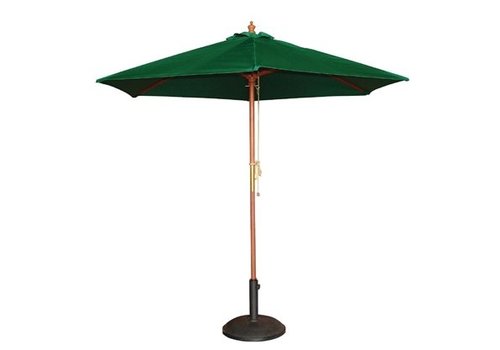  Bolero Parasol rond l Vert l 3m l Bois et tissu 