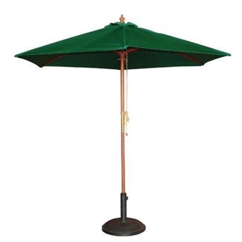  Bolero Parasol rond l Vert l 3m l Bois et tissu 