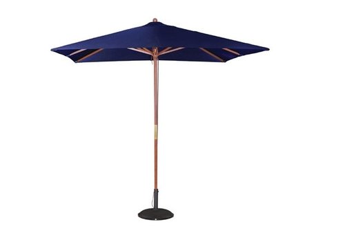  Bolero Parasol carré l bleu marine l 2,5m l Bois et polyester 