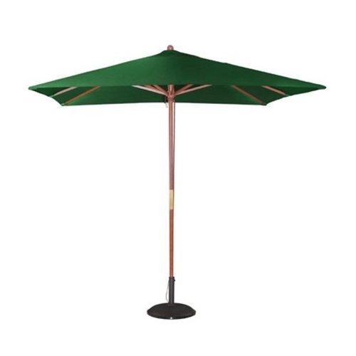  Bolero Parasol carré l Vert l 2,5m l Bois et polyester 