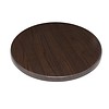 Bolero Plateau de table rond marron foncé bois aggloméré 60cm