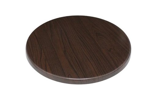  Bolero Plateau de table rond marron foncé bois aggloméré 60cm 