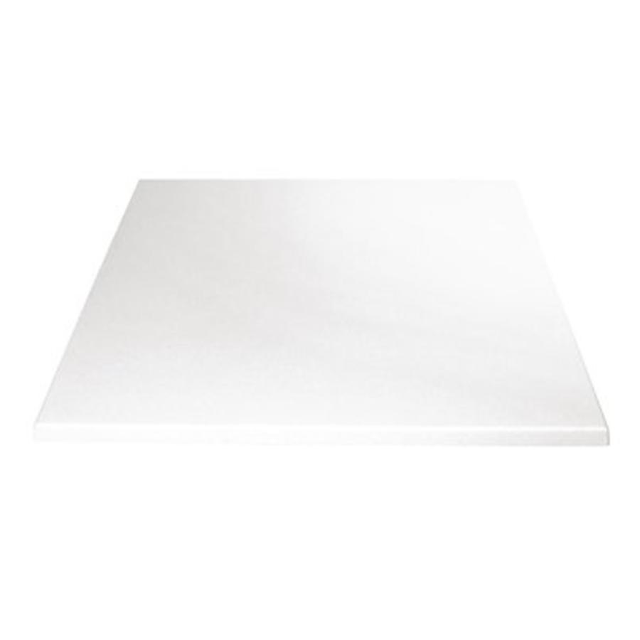 Plateau de table carré blanc bois aggloméré 60cm