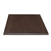 Bolero Plateau de table carré marron foncé bois aggloméré 60cm