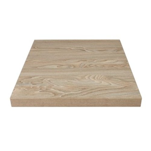  Bolero Plateau de table carré effet bois clair / 2 formats 