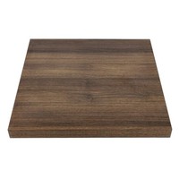 Plateau de table carré effet bois chêne rustique