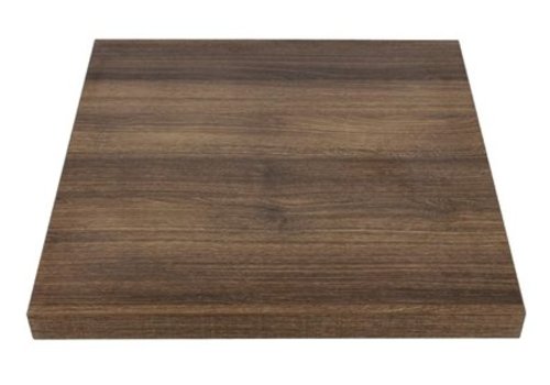  Bolero Plateau de table carré effet bois chêne rustique 