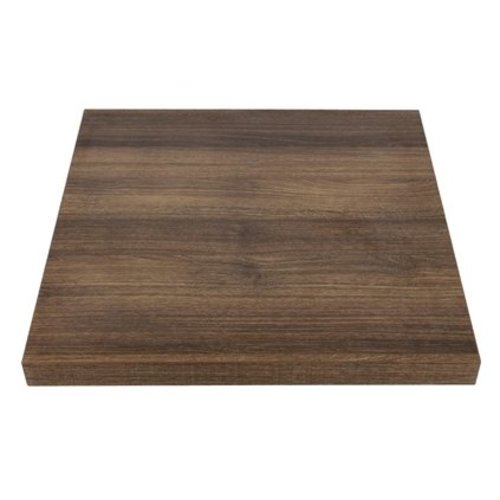  Bolero Plateau de table carré effet bois chêne rustique 