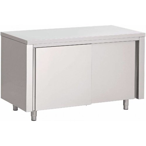  Saro Table de Travail Fermée | 2 portes Coulissantes / 1200 (L) x 700 (P) x 850 (H) mm 