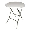 Bolero Table Ronde Pliante avec plateau polypropylène et structure acier 60 cm