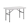 Bolero Table Rectangulaire Pliante blanche en polyéthylène 122 cm