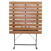 Table Bistro Carrée en Imitation Bois | 60 cm