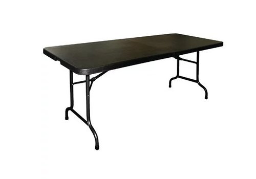  Bolero Table Pliable au centre noire Polyéthylène et métal 735(H)x1829(L)x762(P)mm 