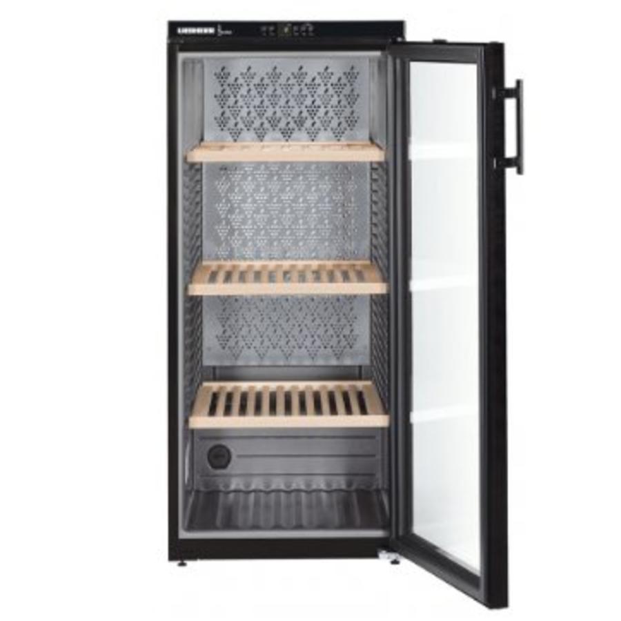 Cave à vin mono-zone 164 bouteilles Porte vitrée 135Hx60Lx73,9P